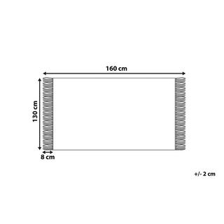 Beliani Coperta in Cotone Scandinavo Tangier  