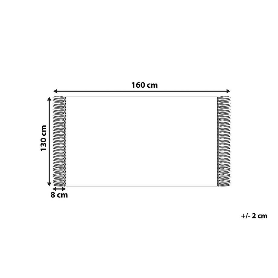 Beliani Coperta in Cotone Scandinavo Tangier  
