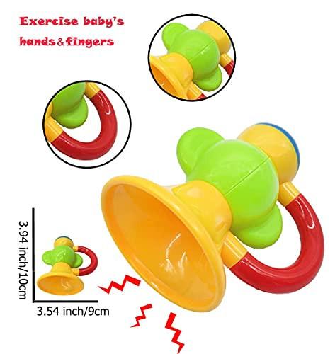 Activity-board  Ensemble de jouets de dentition pour bébé, hochets pour bébés, premier jouet, coffret cadeau pour nourrissons, nouveau-nés, garçons et filles de 3, 6, 9 mois, 11 pièces (rose) 