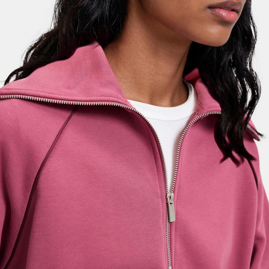 La Redoute Collections Lockeres Sweatshirt mit Reissverschlusskragen und kontrastfarbenen Paspeln  