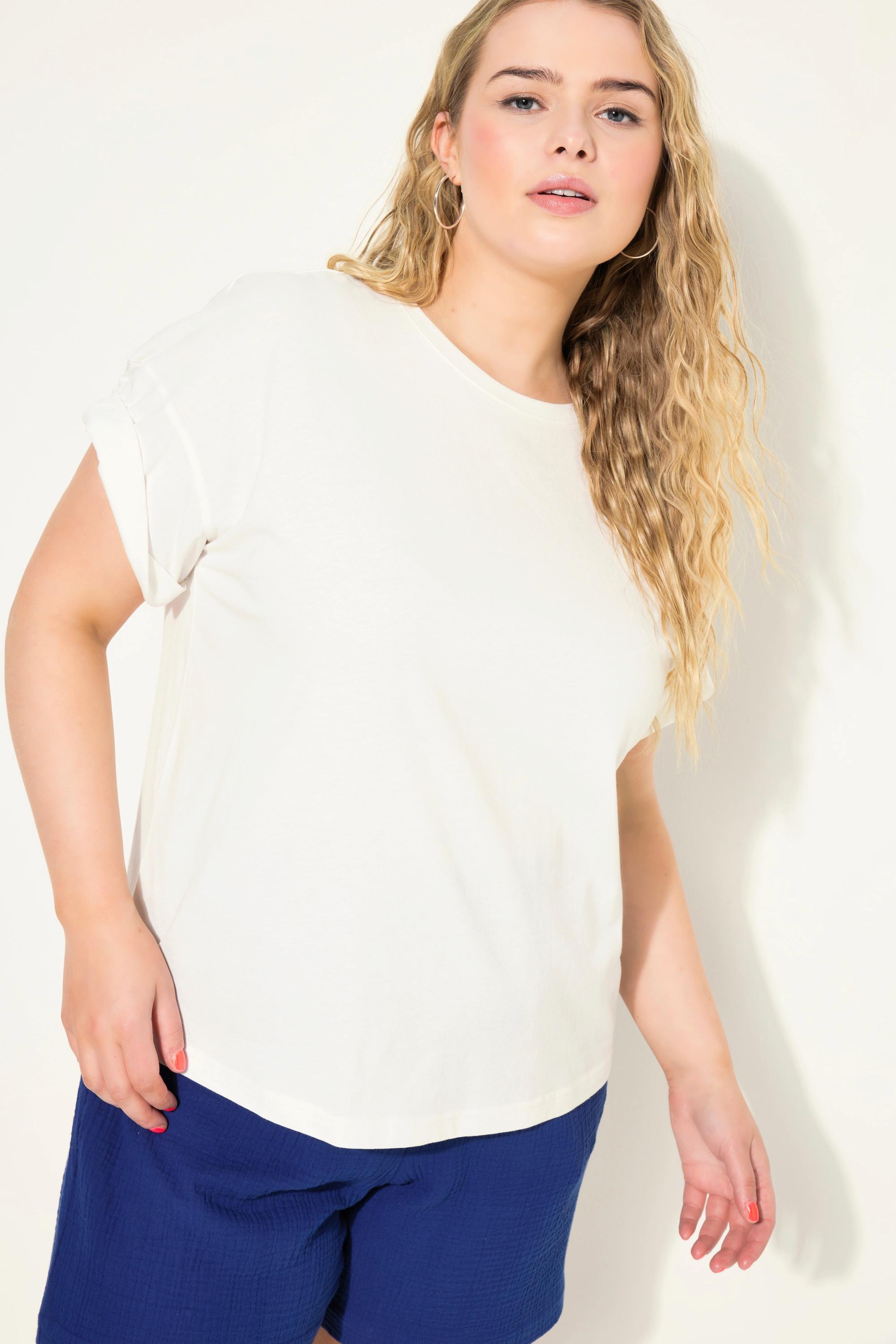 Studio Untold  Oversized-Shirt, Rücken-Print, Rundhals, Halbarm 