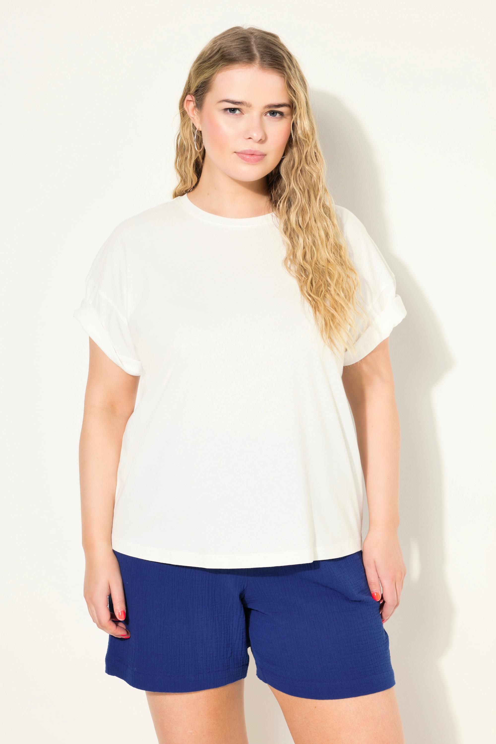 Studio Untold  Oversized-Shirt, Rücken-Print, Rundhals, Halbarm 