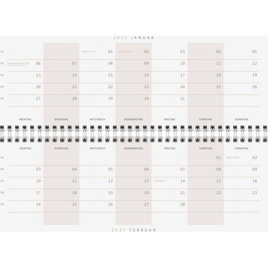 rido idé Calendrier de bureau Design Line 2027  
