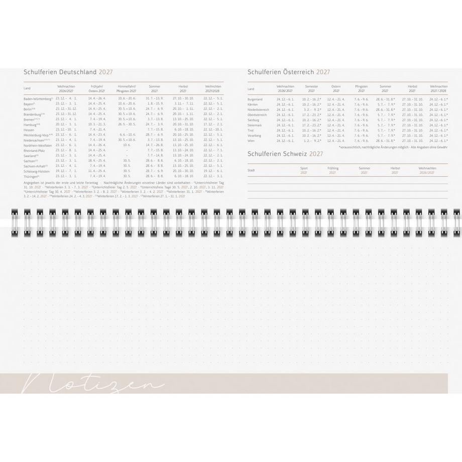 rido idé Calendrier de bureau Design Line 2027  