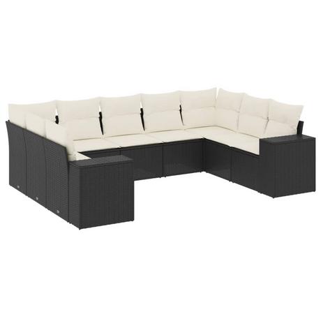 VidaXL set divano da giardino Polirattan  