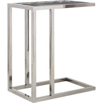 Table d'appoint Blackbone noir argent 55