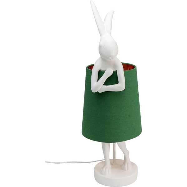 KARE Design Lampada da tavolo Animal Rabbit bianca 68  