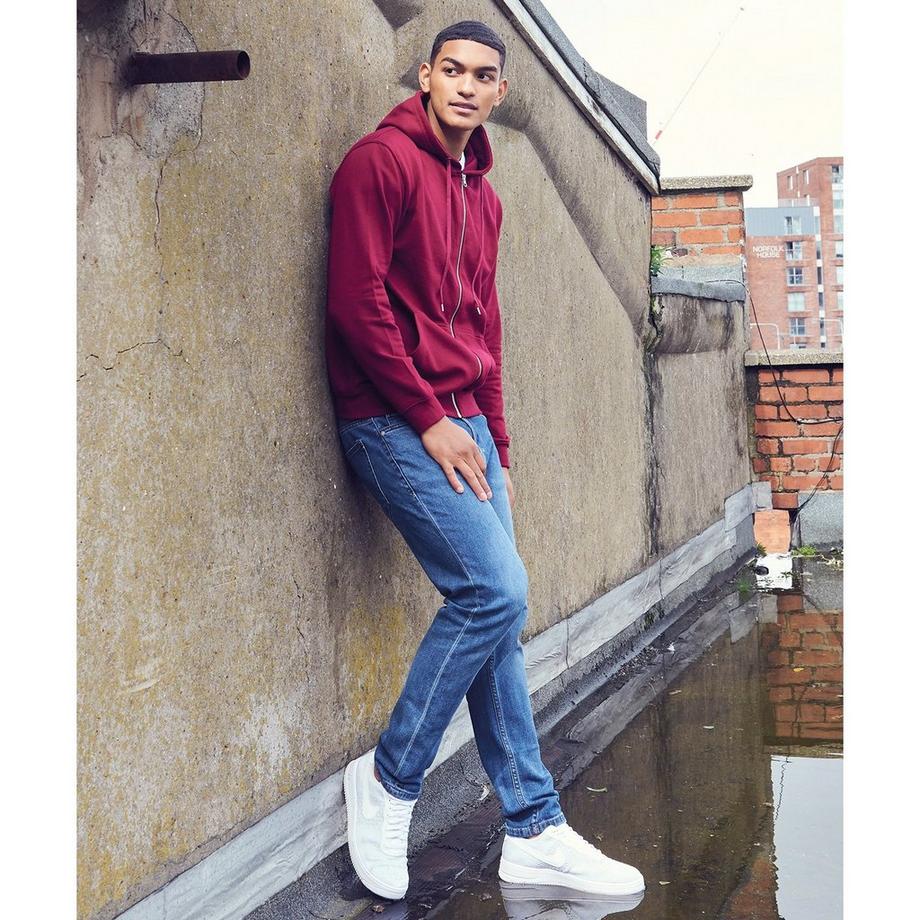 AWDis Felpa con cappuccio full zip biologica  