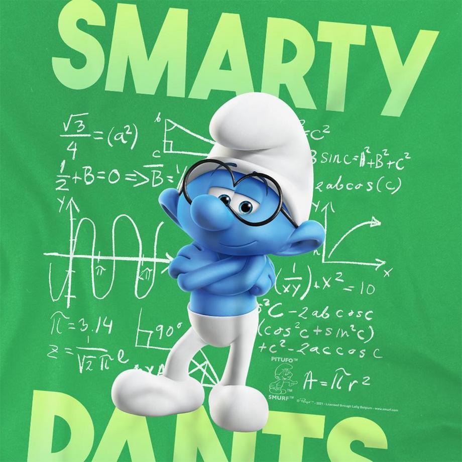 Les Stroumpfs T-Shirt Graphique Schtroumpf À Lunettes  