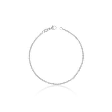 Bracelet Zopf Weissgold 750, 19cm, 1.6mm