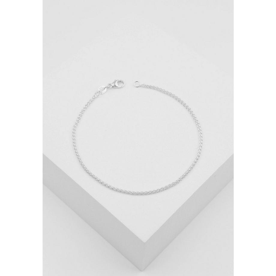 MUAU Schmuck  Bracelet palmier or blanc 750, 19cm, 1,6mm 