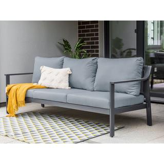 Beliani 3 Sitzer Sofa aus Aluminium Modern KIATO  