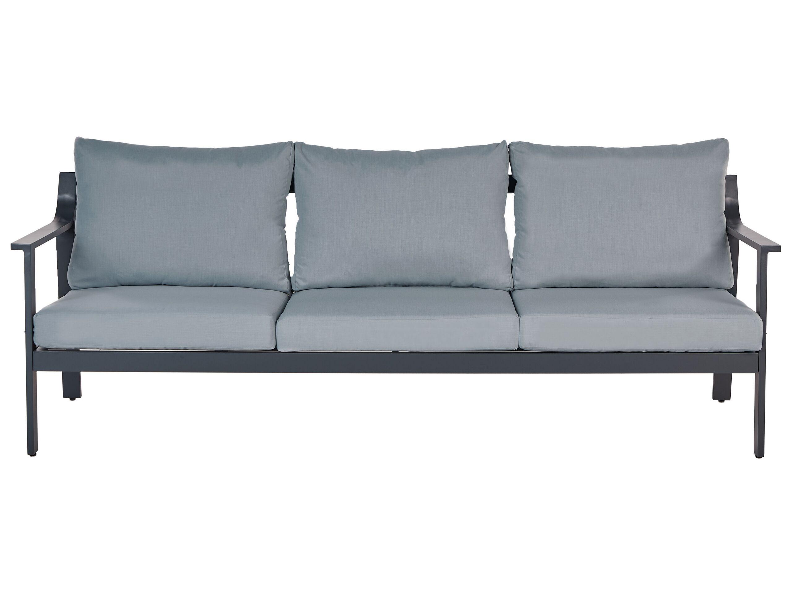 Beliani 3 Sitzer Sofa aus Aluminium Modern KIATO  