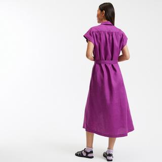 La Redoute Collections Signature Heloïse Robe Courte en Lin à Manches Courtes  