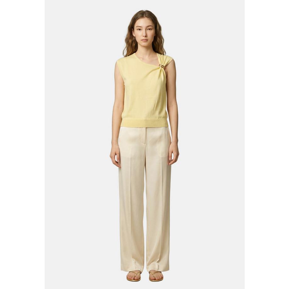 Roberta Rossi Top a maglia asimmetrico con dettaglio metallico  