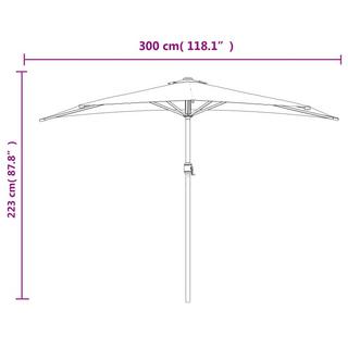 VidaXL Parasol de balcon  