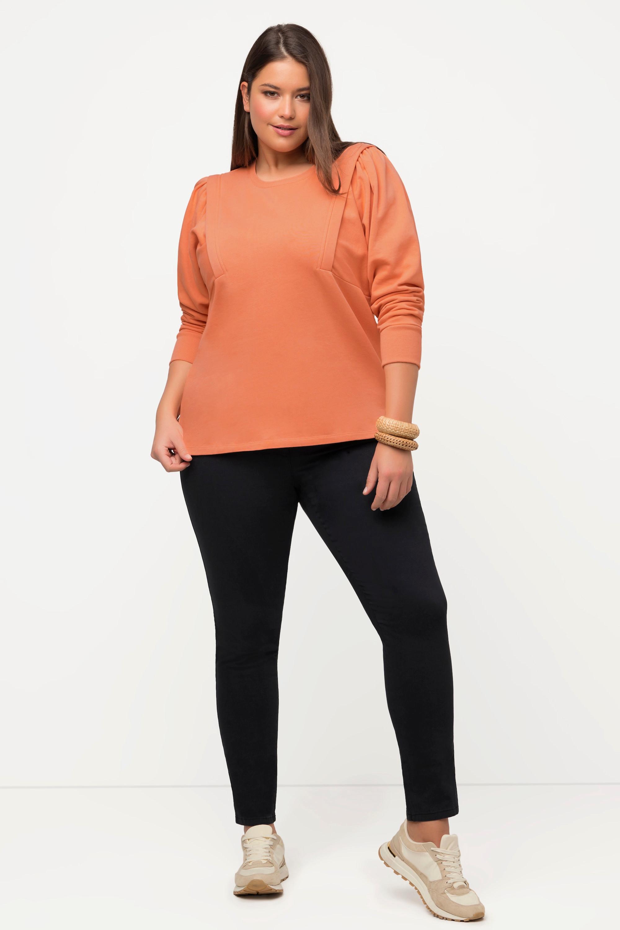 Ulla Popken Felpa Girocollo Maniche Lunghe Particolari  