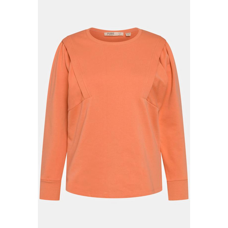 Ulla Popken Sweat-shirt Col Rond Manches Longues Originales  