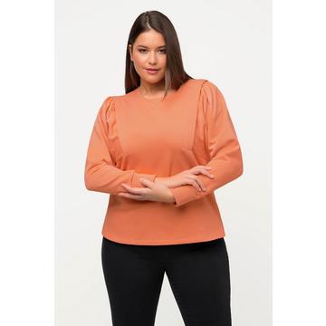 Sweat-shirt, col rond, manches longues originales, coton bio