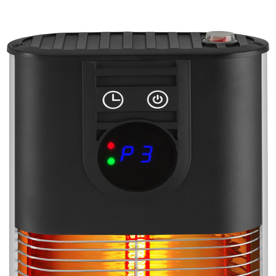 Tectake Radiatore ad infrarossi Solaris Terra 3 livelli di potenza 500, 1000 e 1500 W  