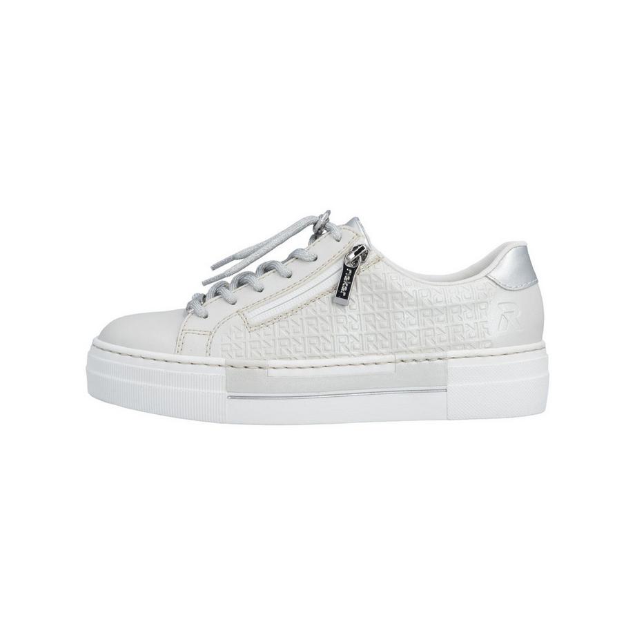 Rieker Sneaker Bassa con Zip Laterale e Logo Stampato  