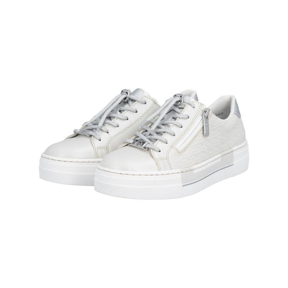 Rieker Sneaker Bassa con Zip Laterale e Logo Stampato  