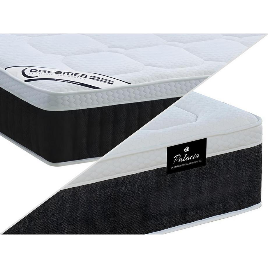 Vente-unique Matratze - 160 x 200 cm - Taschenfederkern 7 Zonen - Auflage Memory Schaum & Latex - Stärke 30 cm - ARTIO von DREAMEA  