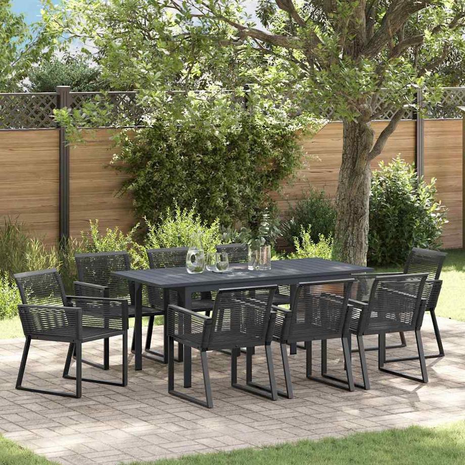 VidaXL Set da Pranzo per Giardino Polyrattan  