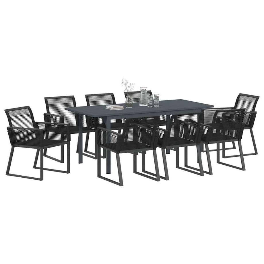 VidaXL Set da Pranzo per Giardino Polyrattan  