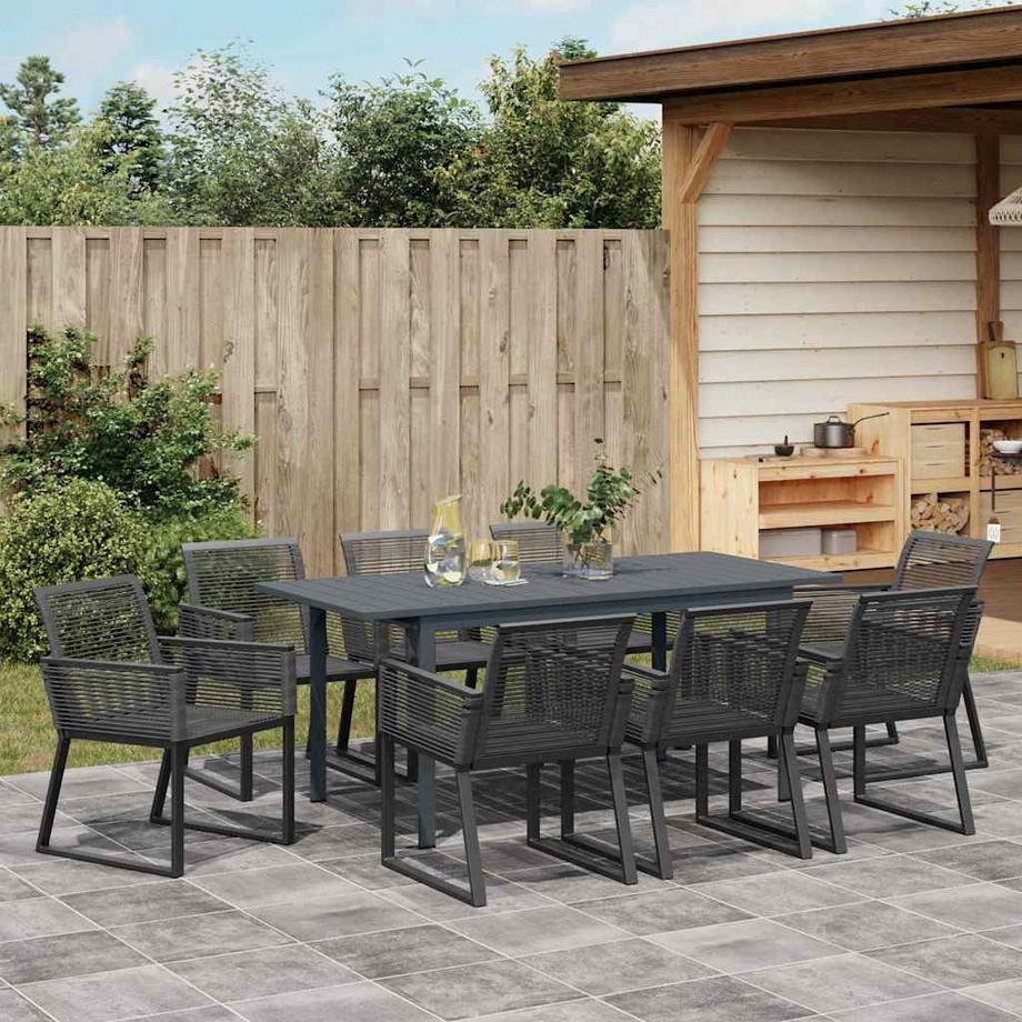 VidaXL Set da Pranzo per Giardino Polyrattan  