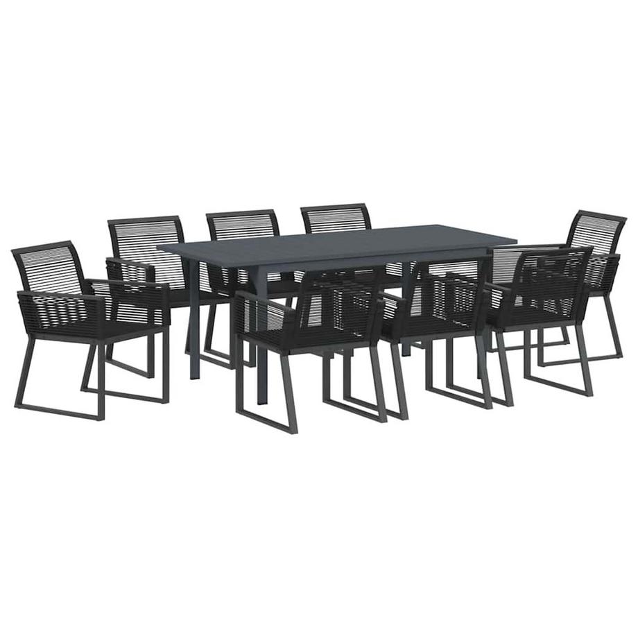 Set da Pranzo per Giardino Polyrattan