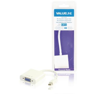 Mini Displayport Kabel Mini DisplayPort-hane - VGA Hona 0.20 m Vit