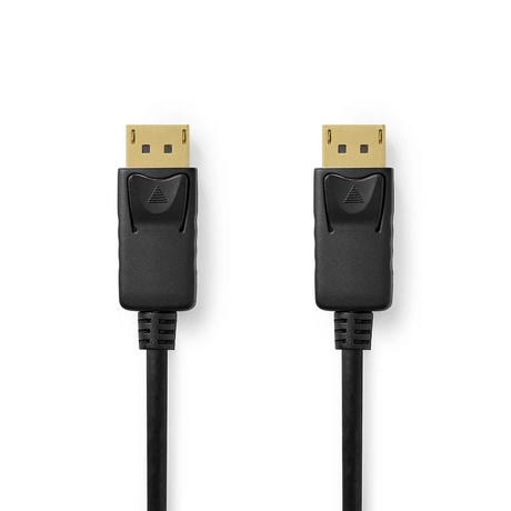 Nedis  Câble DisplayPort | DisplayPort Mâle | DisplayPort Mâle | 8K@60Hz | Nickelé | 1.00 m | Rond | PVC | Noir | Boîte 