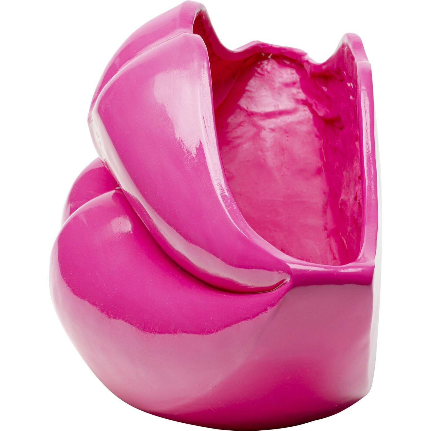 KARE Design Vase Déco Lèvres rose 28  