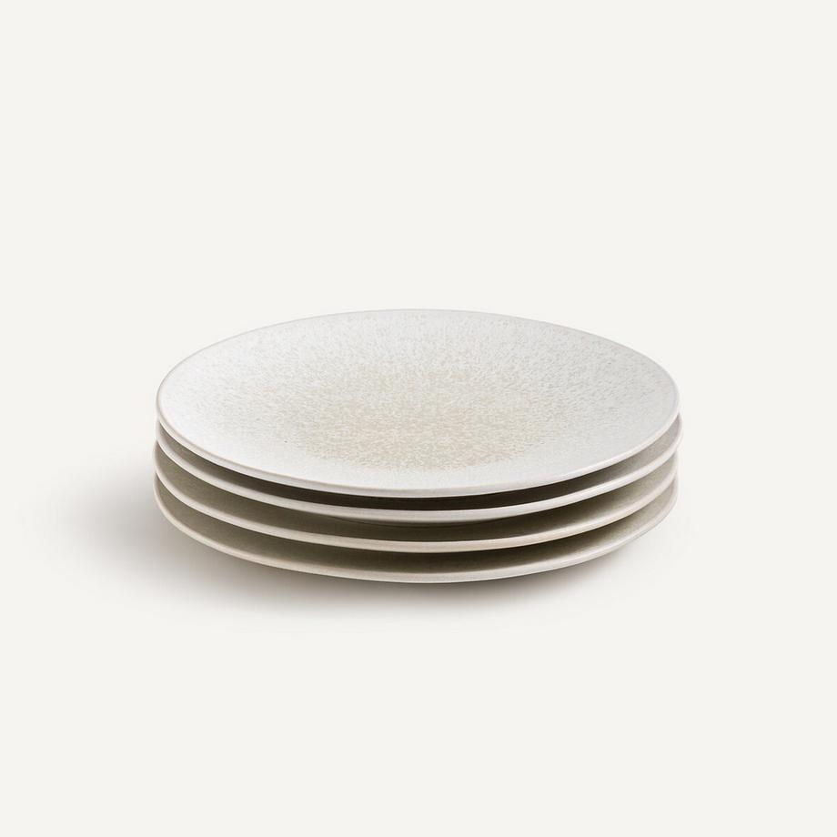 AM.PM Set mit 4 Desserttellern aus glasiertem Steinzeug  
