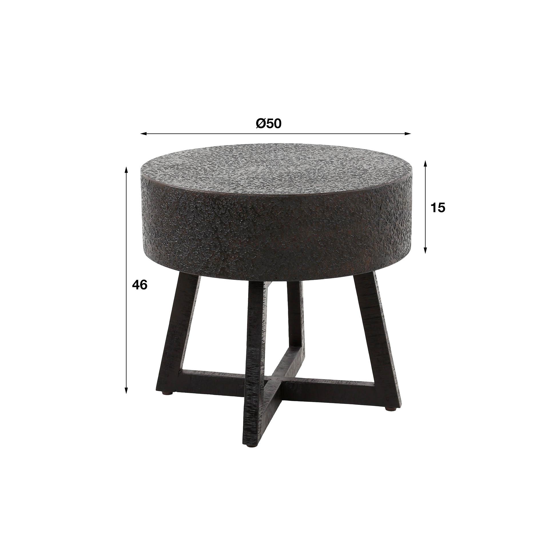 mutoni Table basse Bulky Ferro 50  