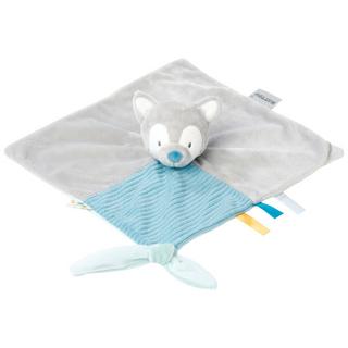 NATTOU  Schnuffeltuch Wolf Tiloo mit Befestigung für Schnuller (27cm) 