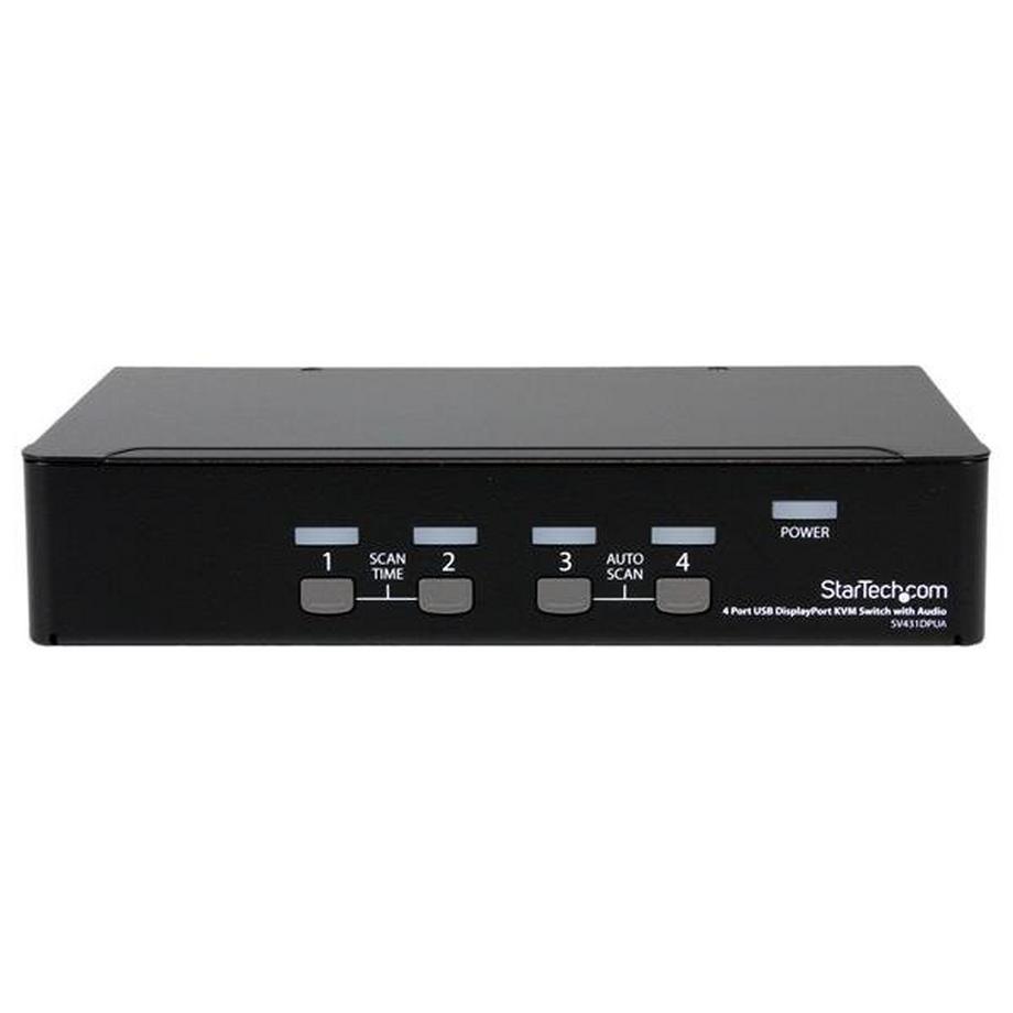 STARTECH.COM  StarTech.com 4 Port DisplayPort USB KVM Switch mit Audio - DisplayPort Desktop KVM Umschalter 