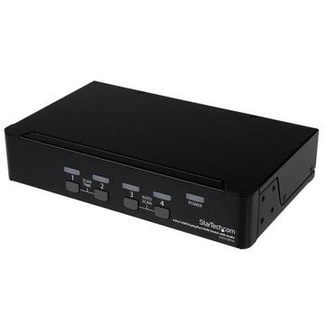 StarTech.com 4 Port DisplayPort USB KVM Switch mit Audio - DisplayPort Desktop KVM Umschalter