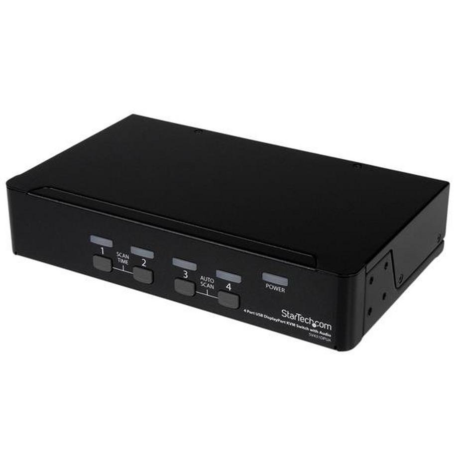 StarTech.com 4 Port DisplayPort USB KVM Switch mit Audio - DisplayPort Desktop KVM Umschalter