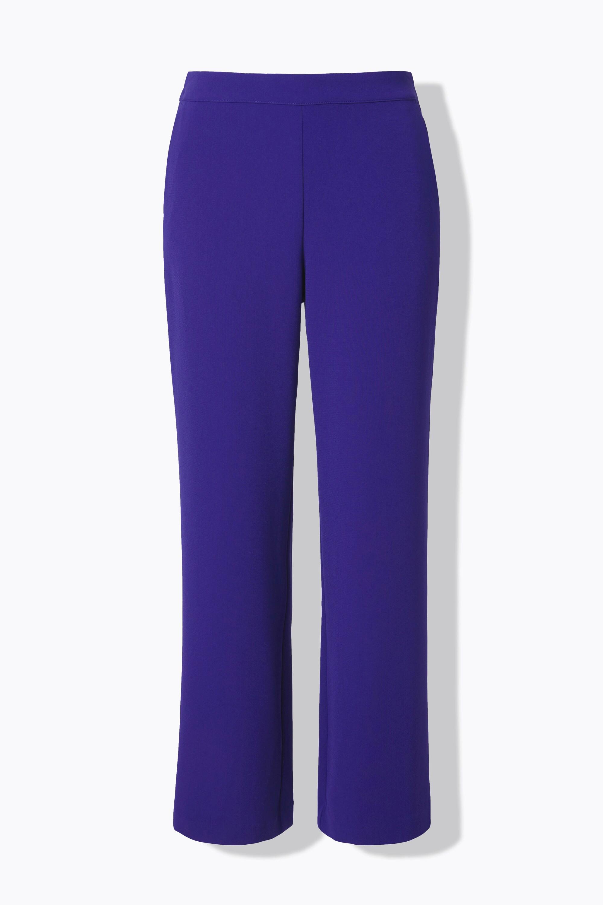 Ulla Popken Pantaloni taglio gamba ampio dritto cintura elastica  