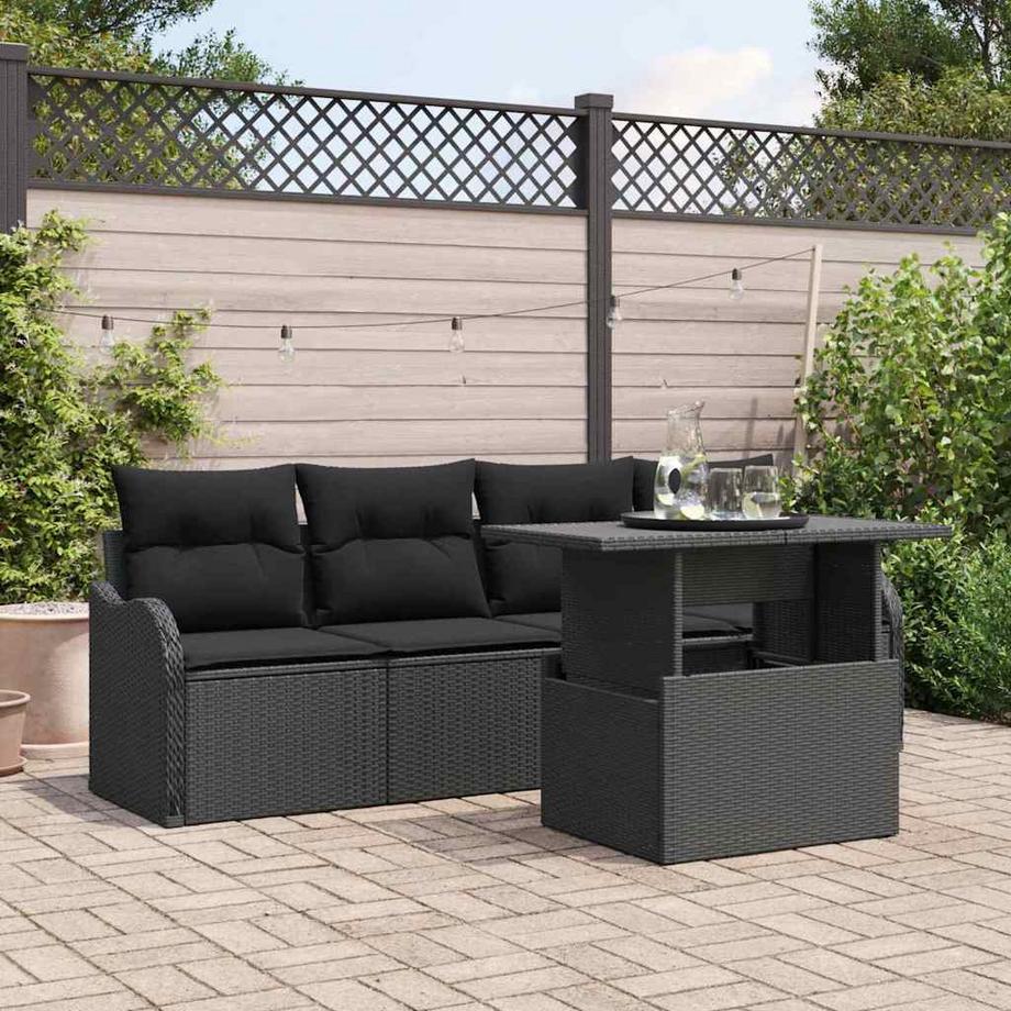 VidaXL Set di divani da esterno Polyrattan  