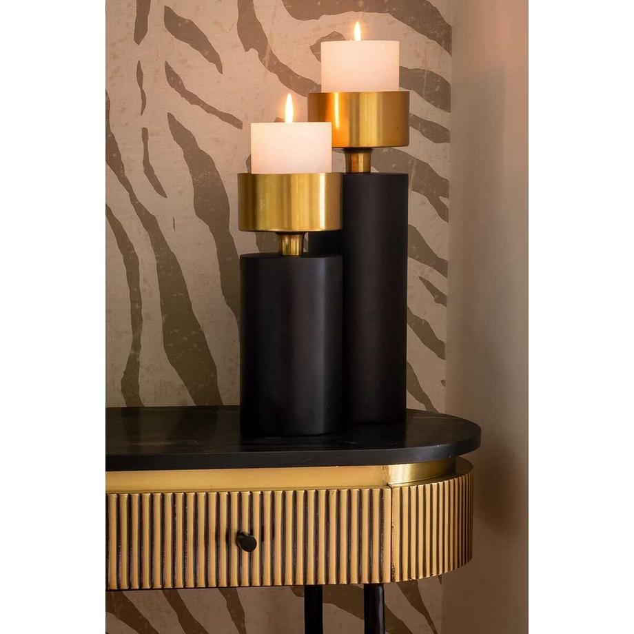 mutoni Table console Ironville marbre doré 100  