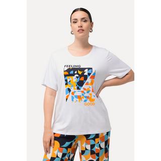 Ulla Popken  T-Shirt, grafisches Motiv, Rundhals, Halbarm 