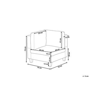 Beliani Eckmodul aus Polyester Modern UNSTAD  