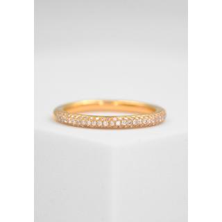 MUAU Schmuck  Bague en or rose 750 diamant 0,25ct. 