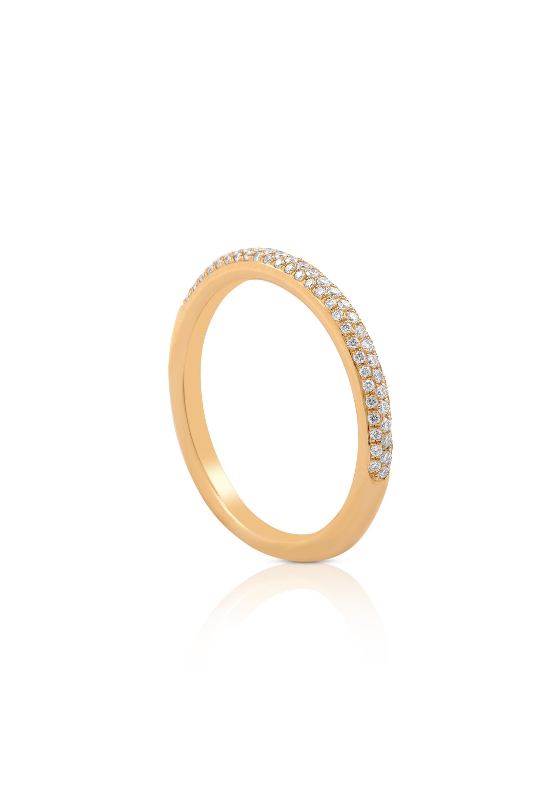 MUAU Schmuck  Ring Rotgold 750 Diamant 0.25ct. 