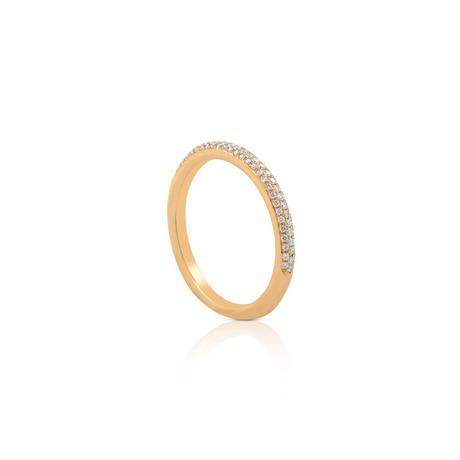 MUAU Schmuck  Bague en or rose 750 diamant 0,25ct. 