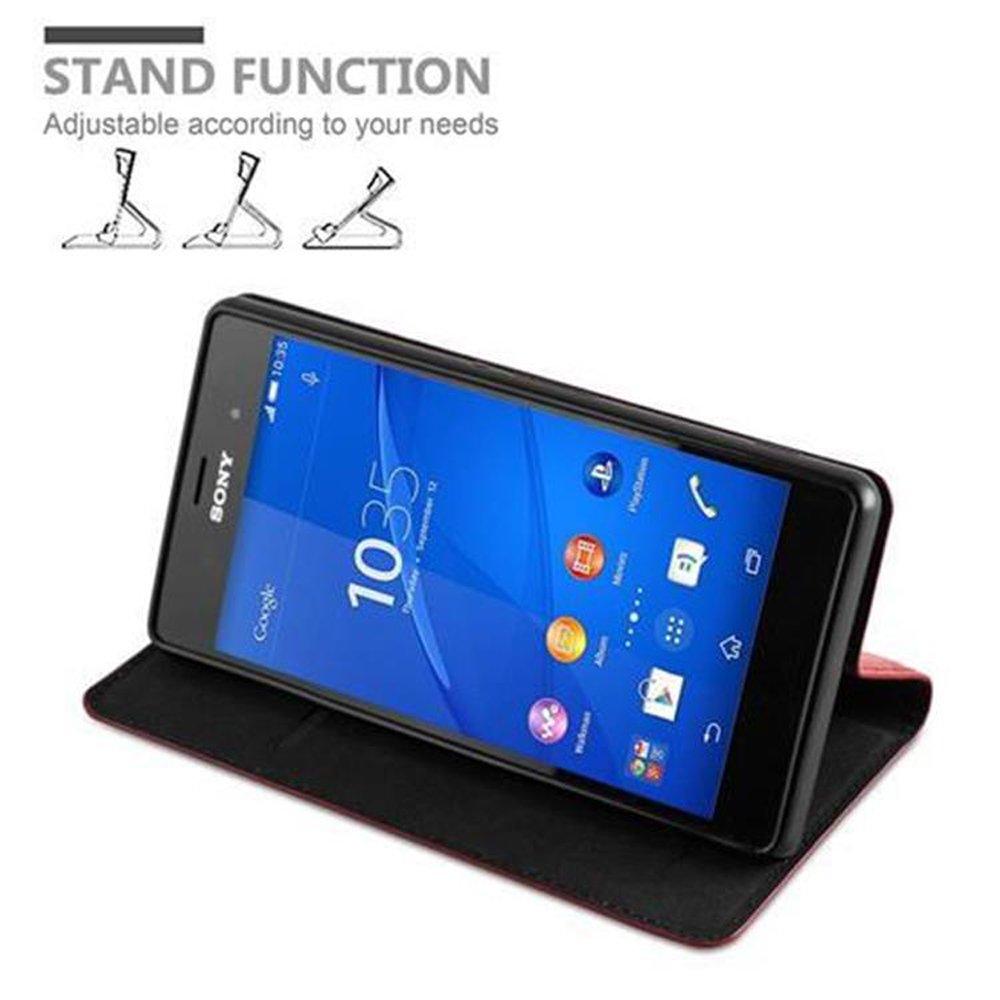 Cadorabo  Housse compatible avec Sony Xperia Z3 - Coque de protection avec fermeture magnétique, fonction de support et compartiment pour carte 