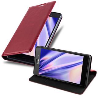 Cadorabo  Housse compatible avec Sony Xperia Z3 - Coque de protection avec fermeture magnétique, fonction de support et compartiment pour carte 